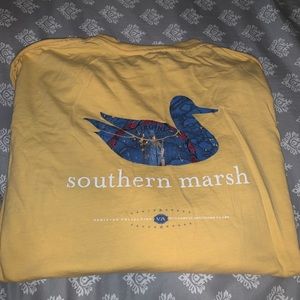 Yellow southern marsh long sleeve T-shirt